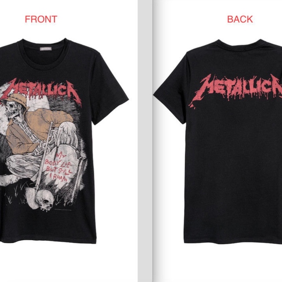 H&M Licensed METALLICA T-Shirts NEW L or XL - Picture 6 of 7